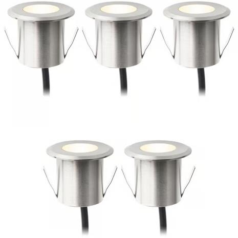LightsOn Dexter Decklight 5-pack Silver