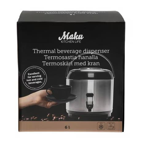 Maku - Maku Termosastia hanalla 6 L Teräs/Musta – kuva 7/8