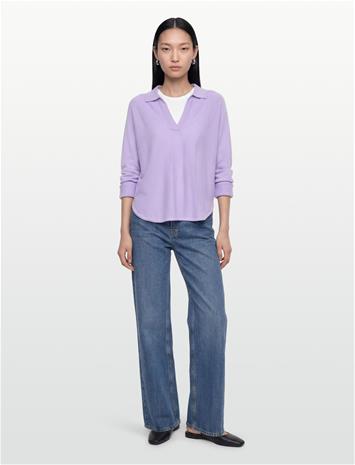 Davida Cashmere Curved Open Collar - Yellow - S