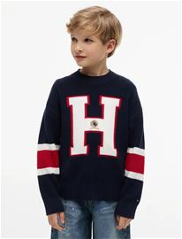 Tommy Hilfiger Graphic Sweater Ls - Navy - 176