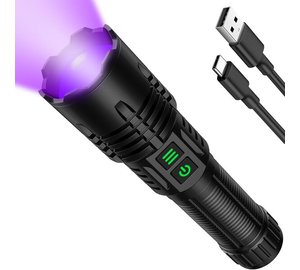 UV- ja LED-taskulamppu, 5000mAh, 13m, 1 kpl