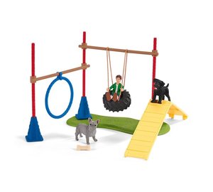 schleich Farm Life Puppy Agility Training