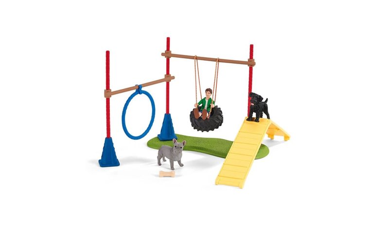 schleich Farm Life Puppy Agility Training