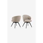 AC Design FurnitureDarlene-ruokailutuoli käsinojillaBeigeKäsinojalliset tuolit- Homeroom