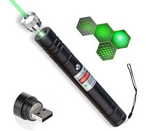 Vihreä laserlamppu, 2000 m, USB, 1 kpl