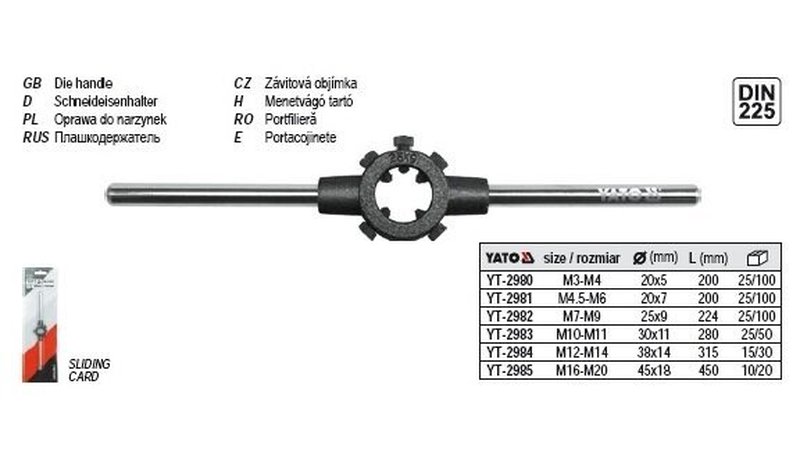 Yato M10-m11 kierrekotelo