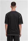 Urban Classics - Oversized Closehole Mesh Tee - Ylisuuri T-paita - Miehet - Musta