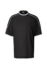 Urban Classics - Piping Mesh Oversized Tee - Ylisuuri T-paita - Miehet - Musta