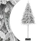 vidaXL Tekojoulukuusi lumihuurteella 150 cm