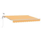 vidaXL Vetoutuva markiisi Hiekka 400 × 300 cm Polyesteri ja metalli