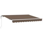vidaXL Vedettävä markiisi Taupe 600 × 350 cm
