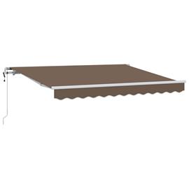 vidaXL Vedettävä markiisi Taupe 600 × 350 cm