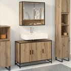 vidaXL Kylpyhuonekaappi Artisan tammi 90 x 33 x 60 cm Tekninen puu