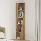 vidaXL Kulmakaappi Artisan tammi 27,5x27x140cm Tekninen puu