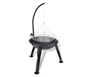 BBQ Hiiligrilli roikkuvalla ritilällä