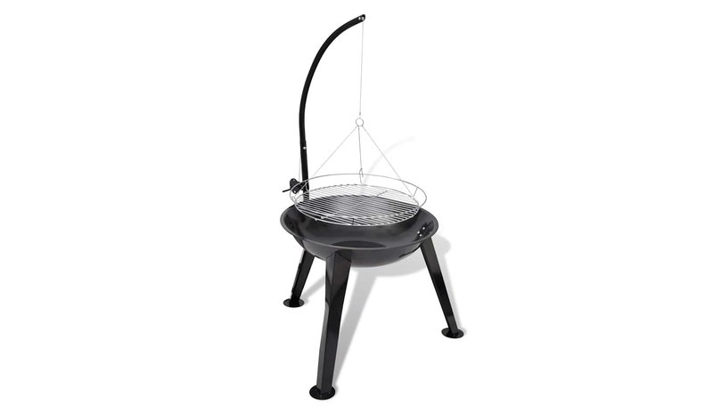BBQ Hiiligrilli roikkuvalla ritilällä