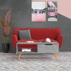 vidaXL Sohvapöytä betoninharmaa 100x49,5x43 cm tekninen puu