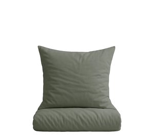 Omhu Økologisk Sengesæt - Percale - Khaki green - 140X200CM