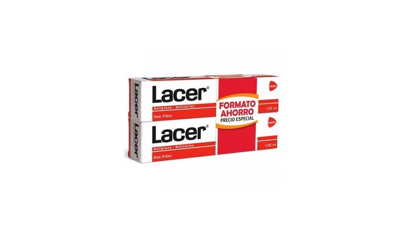 Lacer Toothpaste Antiplaque Anticaries 2x125ml