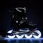 NH10905 4in1 MUSTA LED-RULLALUISTET, JOLLA MITTAINEN JÄÄKIKKOTERÄ NILS EXTREME NH10905 4in1 MUSTA LED-RULLALUISTIT MITTAISELLA KIEKKILEDÄ NILS EXTREME