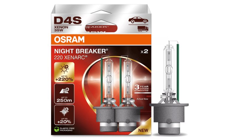 Osram Yön Murtaja Xenarc D4S NL 220% Setti