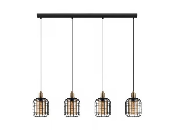 EGLO CHISLE PENDELE 4XE27 SORT/AMBER – kuva 8/8