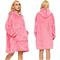 Oversized-Huppari Hupulla – Peitto - Pink – kuva 2