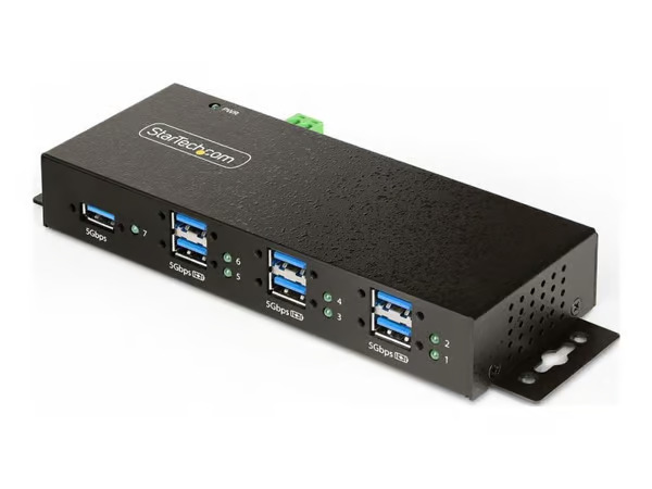 Startech 7-Port Managed Industrial 5Gbps -USB-hubi
