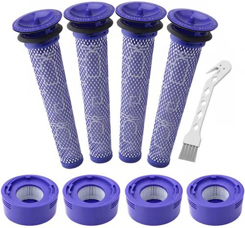 Esi- ja jälkisuodatin Dyson V7/8 4+4 kpl Sininen