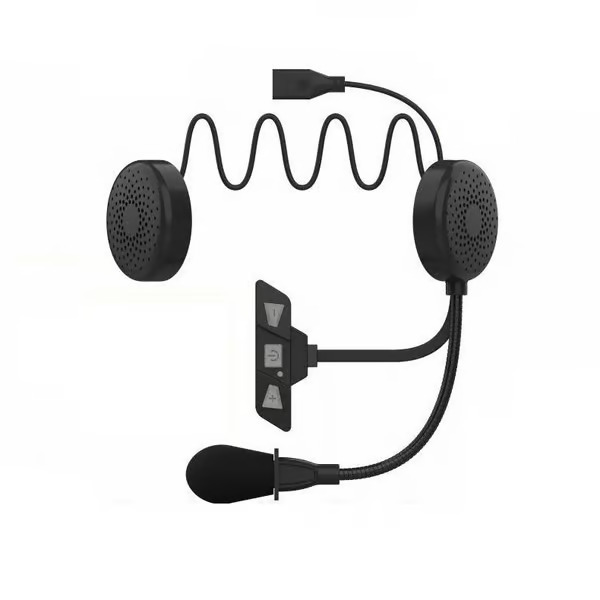 Moottoripyöräkypäräkuuloke Bluetooth 5.2 Black