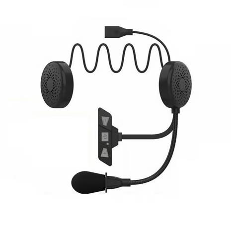 Moottoripyöräkypäräkuuloke Bluetooth 5.2 Black