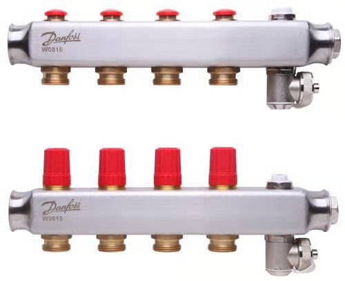 Danfoss floor heating manifold 4+4 SSM