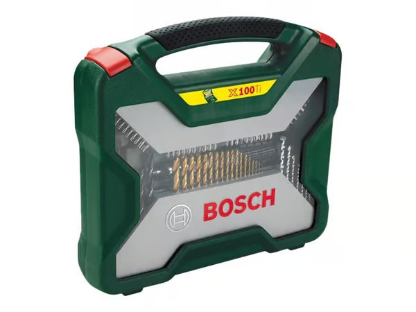 100 osainen tarvikesetti Bosch TITANIUM