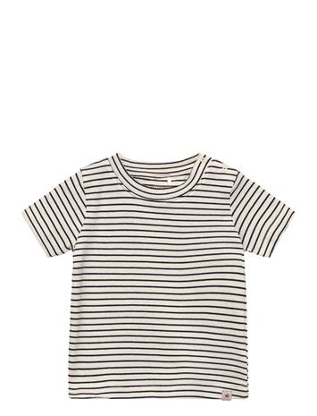 Huttelihut T-Shirt Ss Yd Stripe - Navy - 92