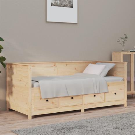 vidaXL Vuodesohva ilman patjaa 90x190 cm täysi mänty