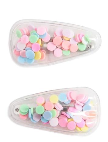 Mango Pack Of 2 Confetti Clips - Pink - ONE SIZE