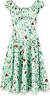 Hell Bunny - Kellie Dress - Keskipitkä mekko - Naiset - Minttu