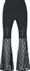 Poizen Industries - Widows Veil Flare Pant - Kangashousut - Naiset - Musta