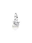 Pandora Cupid Angel Sterling Silver Mini Dangle With Treated Freshwater Cultured Pearl - Silver - ONE SIZE