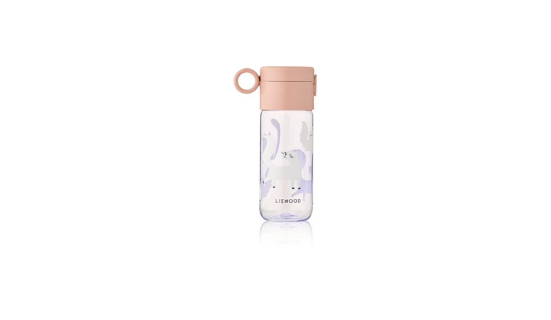 Liewood - Clemence Tritan Bottle - Cat / Warm lilac - 350 ml