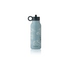 Liewood - Falk Water Bottle 350 ml, Race cars / Beach blue, One size (5715493553562)