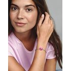 Pandora Heart Sterling Silver Charm With Transparent Pink Enamel - Pink - ONE SIZE