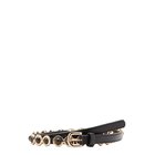 Mango Appliqué Skinny Belt - Brown - M