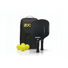 Zoodo P6 3K hiilikuitu Musta pickleball mailat setti 4 palloa USAPA
