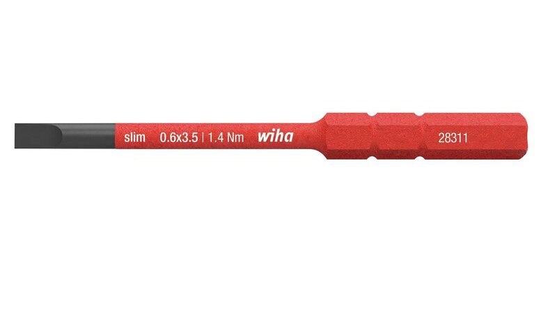 Wiha Slimbit sähköinen litteä kärki 3,5x75mm Vde
