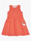 Peppi Pitkätossu Pilkullinen Mekko, Punainen, 92