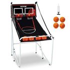 Taitettava elektroninen koripallopeli kahdelle pelaajalle – 2 koria, 4 palloa, LED-pistetulostaulu, 8 tilaa ja pumppu