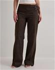 Nelly - Ruskea - Belt Detail Pants