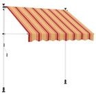 vidaXL Manuaalinen vedettävä varjo Monivärinen 150 x 115 x 300 cm