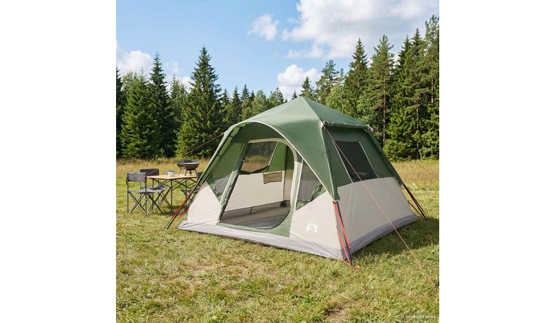 vidaXL Hetkiteltan Vihreä 305 x 275 x 190 cm Polyesteri ja teräs